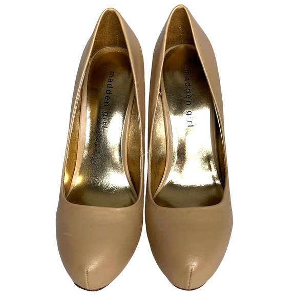 Madden Girl Hollisss Nude High Heel Pumps Size 8.5 - Picture 1 of 7